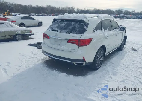 2017 Acura Mdx Technology Package z USA, uszkodzony, nr VIN 5J8YD4H58HL000886